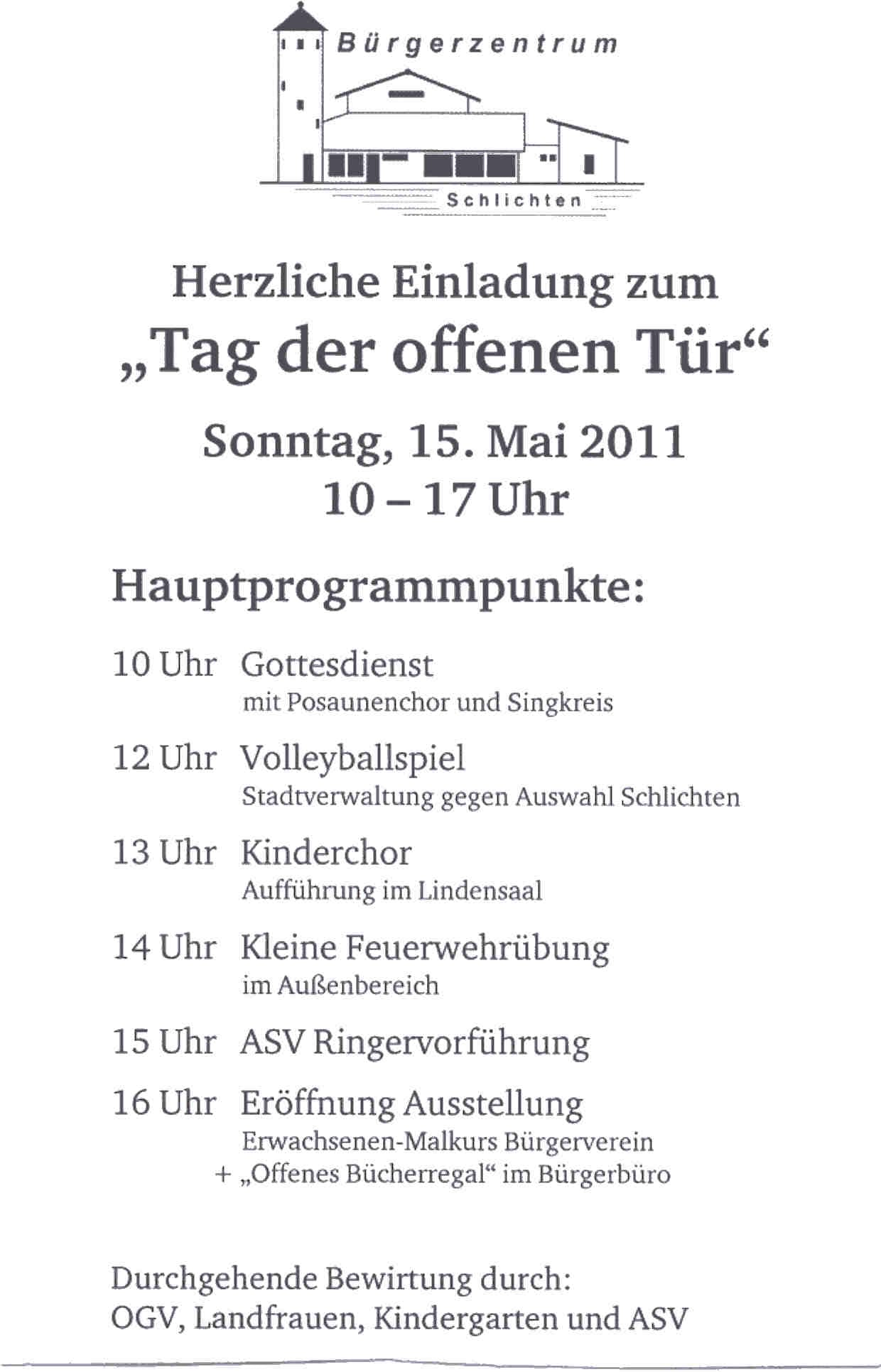 Tag der offenen Tür