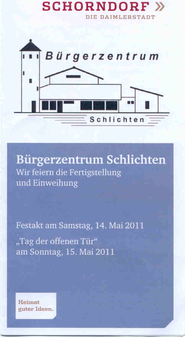 Offizielle Einweihung des Bürgerzentrums